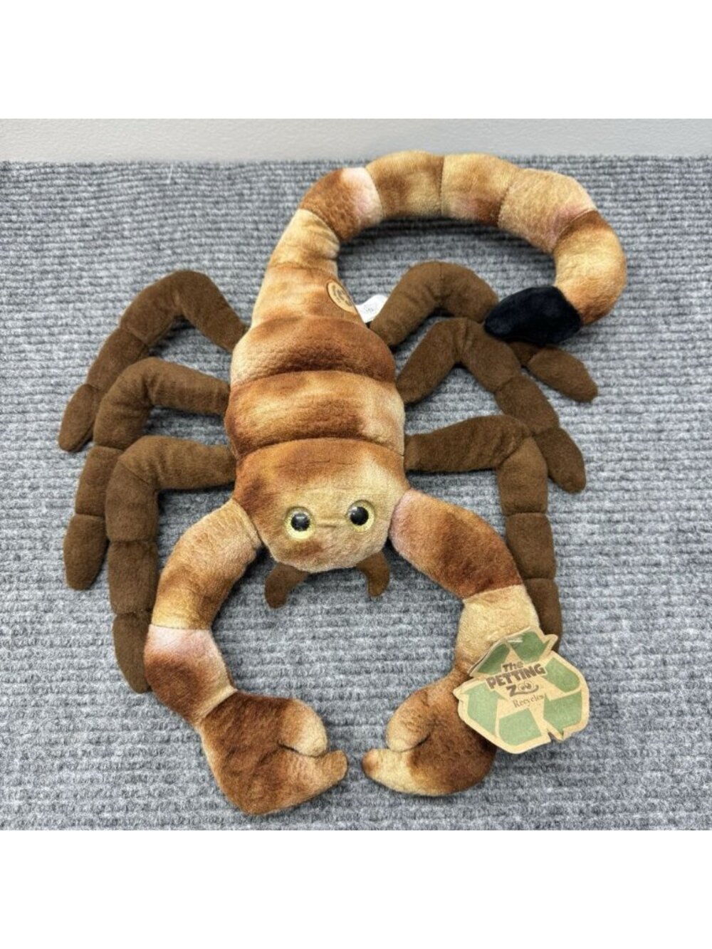 The Petting Zoo Plush Realistic Scorpion 18 Inch Brown Stuffed Animal 2020